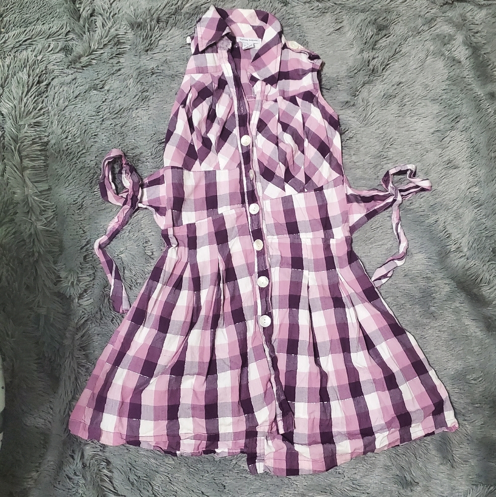 Cotton express plaid dress - Picture 1 of 7